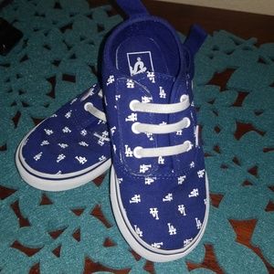 MLB Dodgers toddler Vans